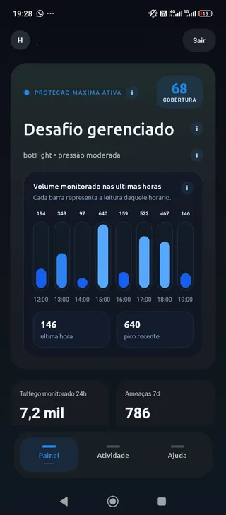 Bloqueios do app