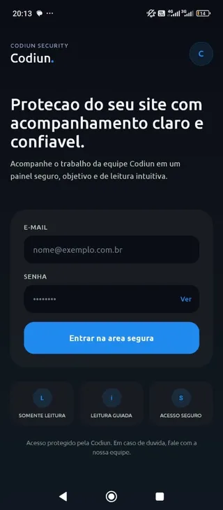 Métricas do app