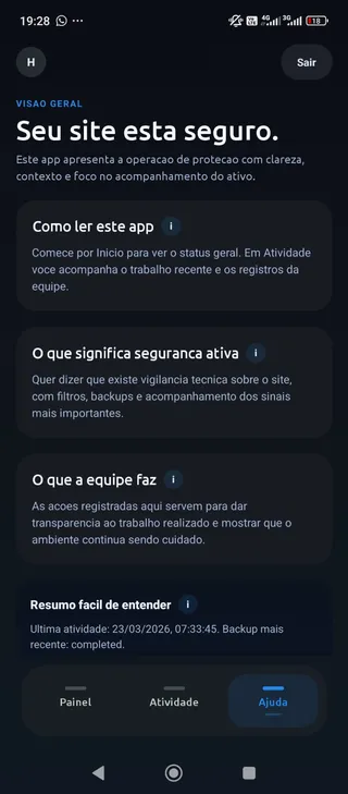 Visão geral do app